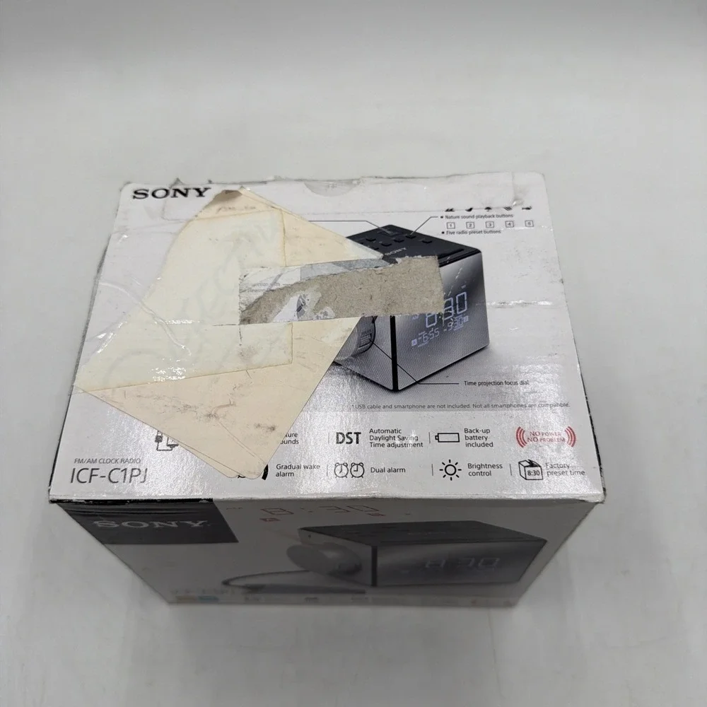 ICF-C1PJ SONY ALARM CLOCK RADIO Open Box